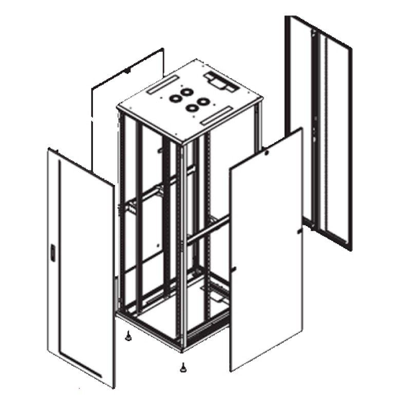 42U 800x1000mm 19" INORAX-ST SERISİ SERVER KABİNET