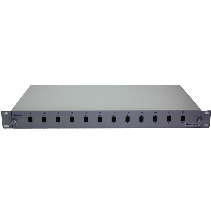 19" 1U 12 Port SC SX Kendinden Kızaklı Raysız Fiber Optik Patch Panel