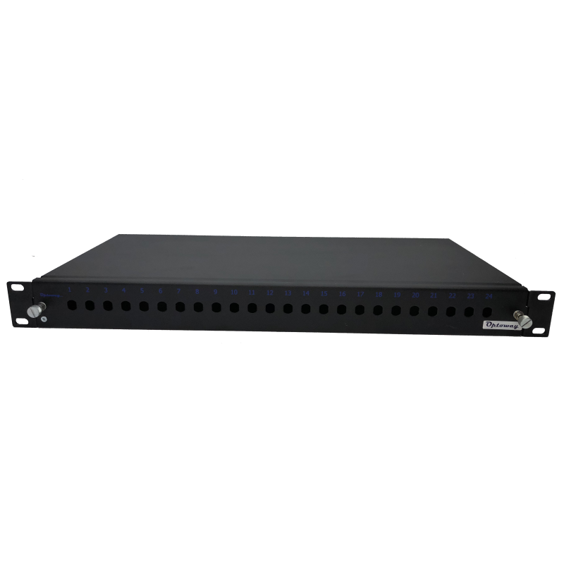 19" 1U 12 Port ST SX Kendinden Kızaklı Raysız Fiber Optik Patch Panel