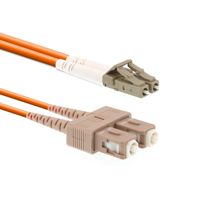 LC/PC-SC/PC Multi Mode 62,5/125 Duplex Patchcord-2...