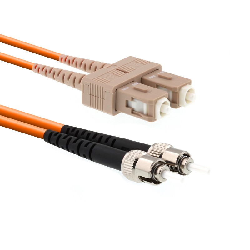 SC/PC-ST/PC Multi Mode 50/125 Duplex Patchcord-2m