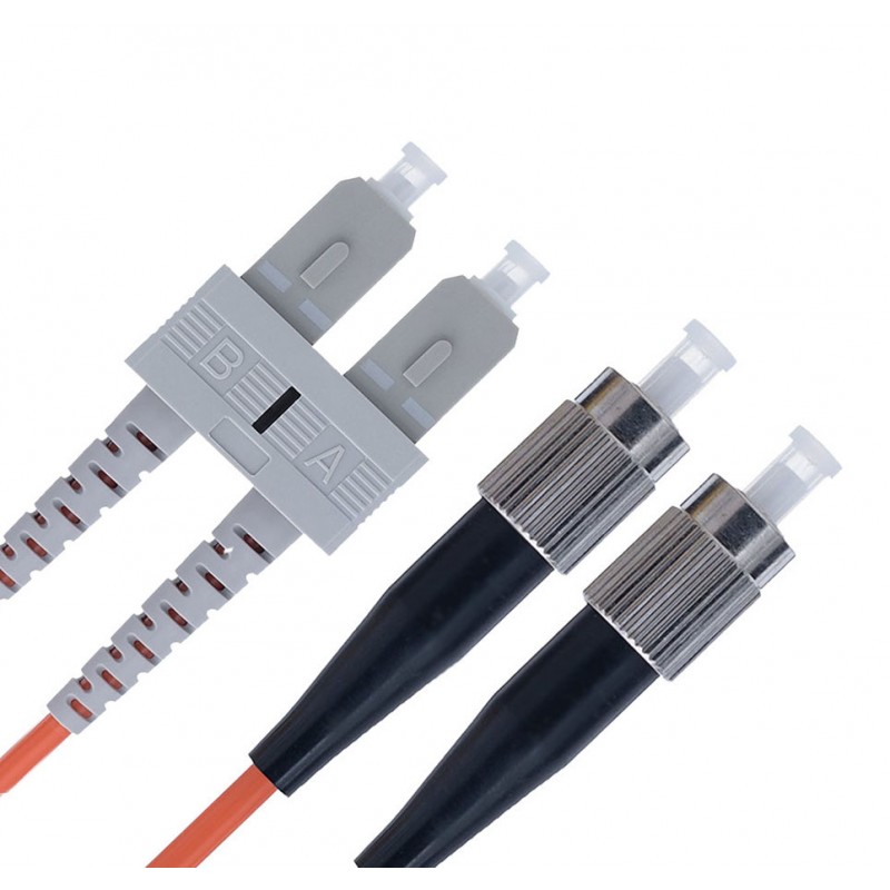 SC/PC-FC/PC Multi Mode Duplex LSZH Patchcord-2m