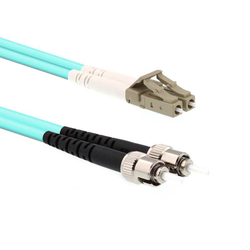 LC/PC-ST/PC Multi Mode 50/125 OM3 Duplex Patchcord-3m