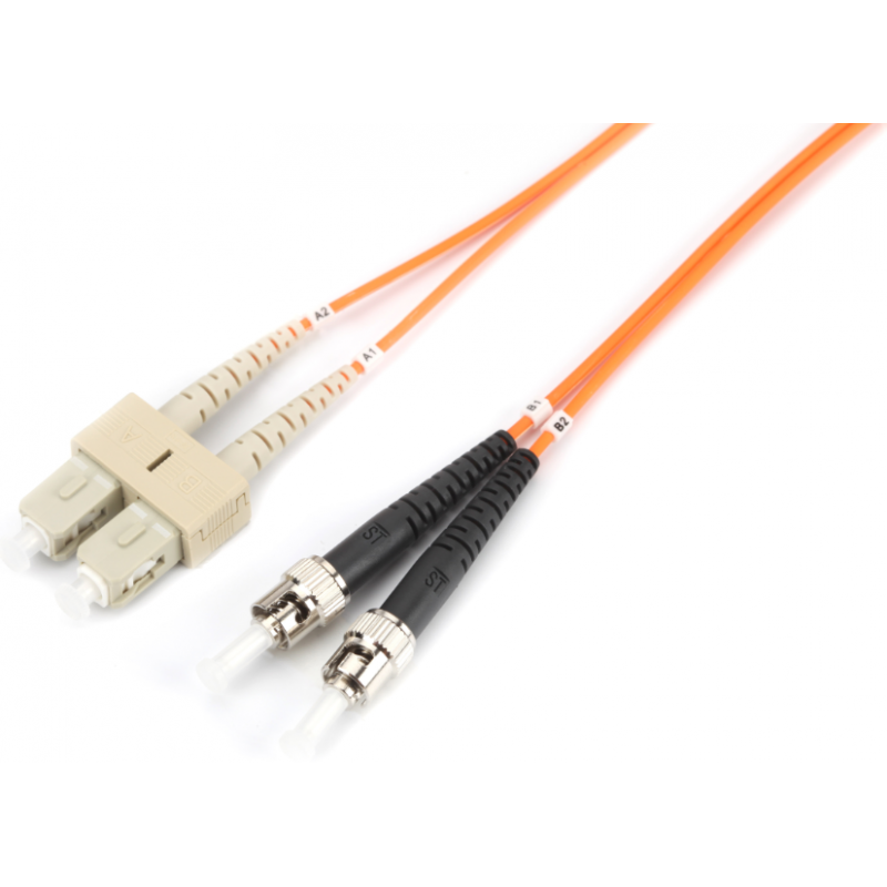 SC/PC-ST/PC Multi Mode 50/125 Duplex Patchcord-3m