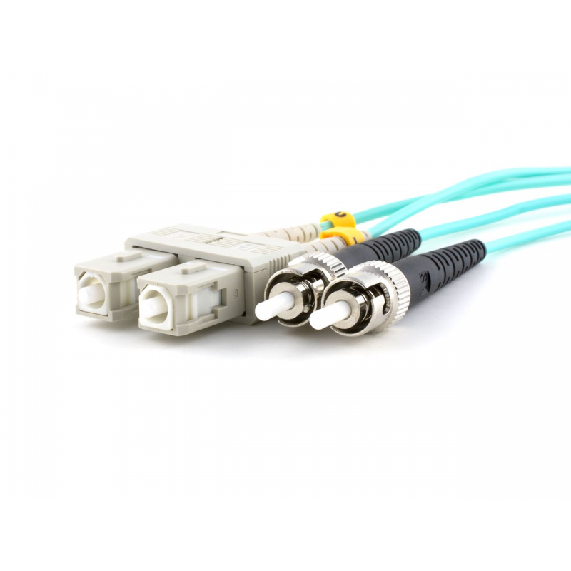 SC/PC-ST/PC Multi Mode 50/125 OM3 Duplex Patchcord-10m