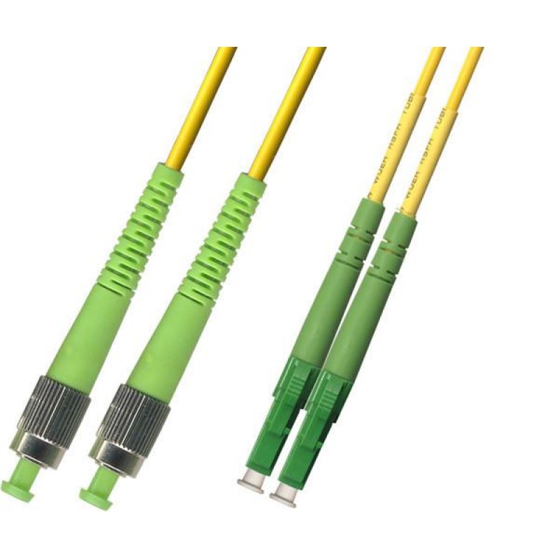 LC/APC-FC/APC Single Mode Duplex LSZH Patchcord-3m