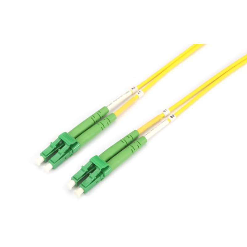 LC/APC-LC/APC Single Mode Duplex LSZH Patchcord-1m