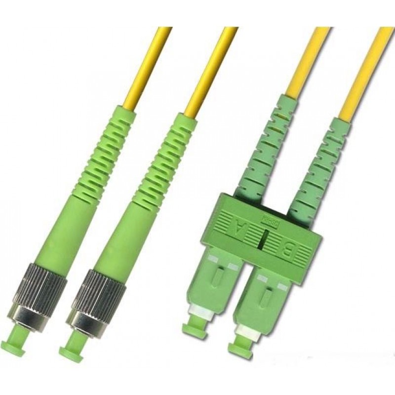 SC/APC-FC/APC Single Mode Duplex LSZH Patchcord-5m