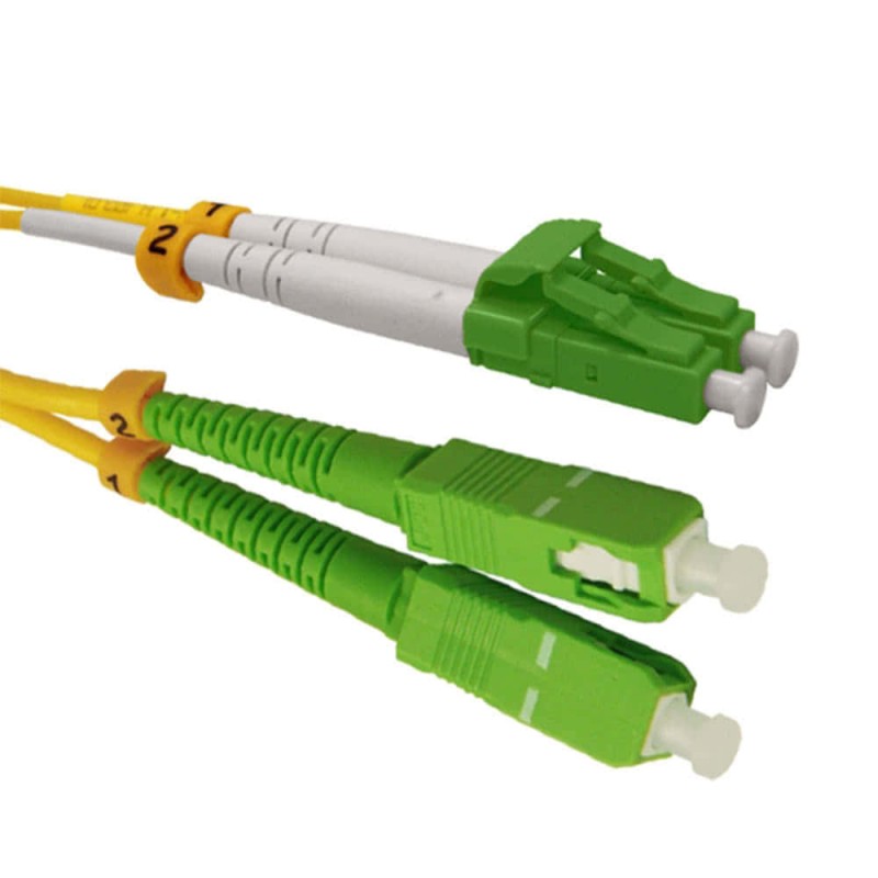 SC/APC-LC/APC Single Mode Duplex LSZH Patchcord-5m