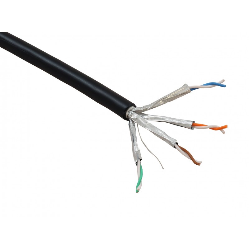 Cat-6A U/FTP Cable, PVC, (Grey), 305m Reel