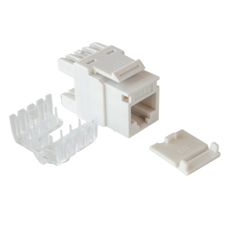 Cat-6 UTP Keystone jack module, (White),180