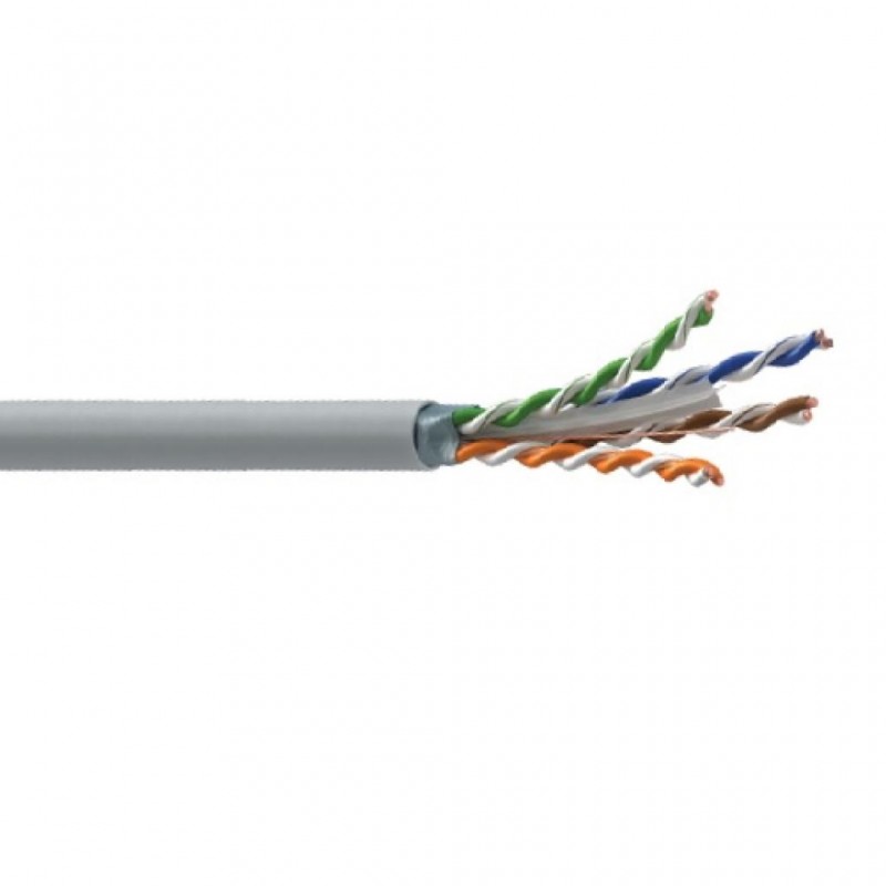 Cat-6 U/FTP Cable, PVC, (Grey), 305m Reel